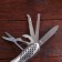 Swiss knife "camping" 12V1 perforated handle