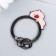 The keyboard-keyword metal "Pink pig sleeps" enamel 5.5x4.2 cm