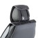 Frame caps for the front seats Car Performance, 2 pcs, alcantara, rhombus, black and gray