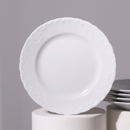 A set of dessert plates Rococo, d = 19 cm, 6 pcs, porcelain-2