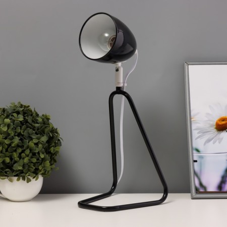 Tall lamp "Stand" E27 40W black and white 15x16.5x38 cm-3