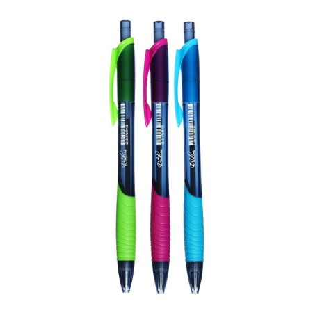 Automatic ball handle 0.7 mm, Berlingo "Riteline", flu, blue, Mix case-3
