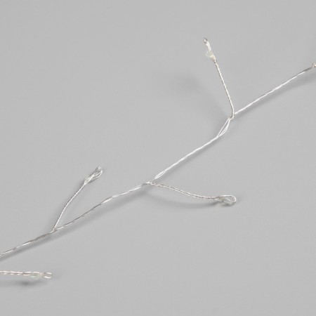 Garland "Mishura" 20 m dew, IP44, silver thread, 600 LED, 8 modes, white glow, 18 V-7