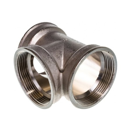 Aqualink tee, 2 ", internal/internal/internal thread, nickel -plated brass-4