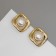 Earrings with pearls "exclus" velvet mini, color gold
