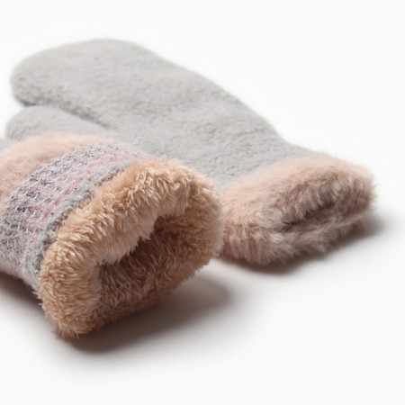 Women's mittens at the lawsuit Minaku Runny 22 cm gray gray-2