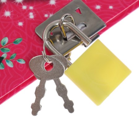 Notebook Gift Book on a lock, A5, 50 sheets, line, "Butterfly", mix-4