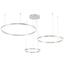 Светильник подвесной светодиодный Planetary 3xLED 110Вт, размер 80x80x30-130 см, цвет хром