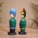 Souvenir "couple" wood (set 2 pcs) 17 cm