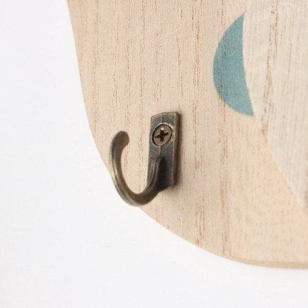 Hooks decorative wood "Abstraction. Blots. Flower" 1.5x19.5x23.3 cm-2