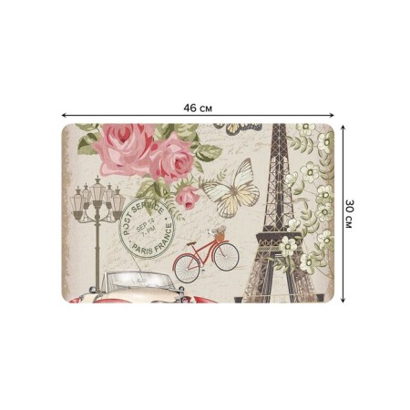 A set of napkins for setting the table “Romance of Paris”, rectangular, rounded edges, size 30x46 cm, 4 pcs-2