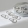 Set of rings 12 pieces "trend" Treasure, color silver, size mix