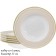 A set of 6 deep plates Lenardi, D = 23 cm