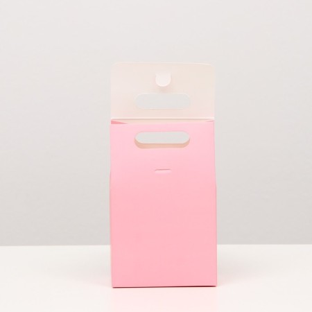 Box package with a handle, pink, 15 x 10 x 6 cm-1