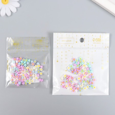 Decor for creativity Plastic "Five -Pacific" set 100 pcs mix 0.6x0.6 cm-4