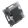 2-clavy switch with indicator, 250V, 10A, Stekker series Katrin, silver, GLS10-7102-03 1022442