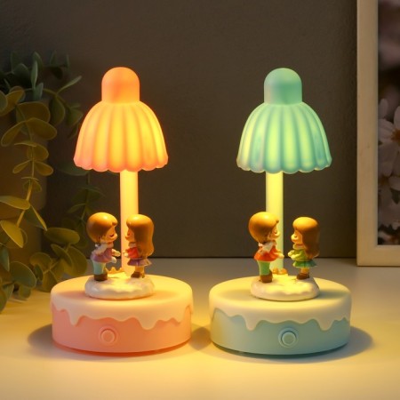 Souvenir plastic light "A couple of kids stretch to each other" MIX 8x8x16 cm-1