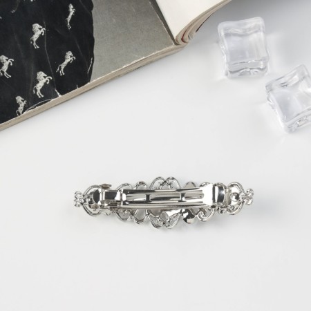 Hair hairpin "Florence" chamomile, 7 cm, silver-1