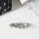 Hair hairpin "Florence" chamomile, 7 cm, silver