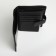 Male purse on the button, department for auto documents, black color
