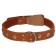 Double leather collar with decoration, ring in the middle, 55-64 x 3.5 cm, mix