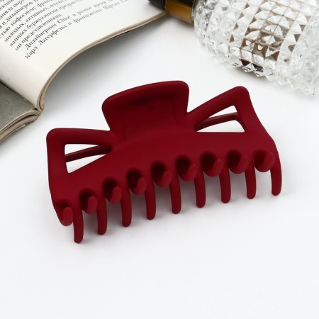 Hair crab "Classic" Matte geometry, 11 cm, mix
