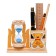 Sanding clock "Bear", souvenir, with a pencil, 13.5 x 13.5 x 10 cm, blue