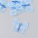 Decor for creativity Textile embroidery "Blub blue" 4.5x4 cm
