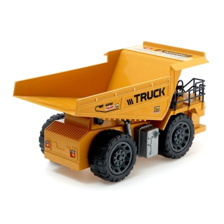 The radio -controlled "construction" dump truck works on the battery-2