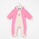 Combineson children with ears, color pink/print, height 62-68 cm (20)