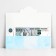 Formal money envelope "Happy Wedding", Blue, 17.5 x 8 cm