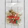 Jewelry New Year's "Patterned Bow with Beads" 10x15 cm, red-gold