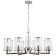 Suspended chandelier Vase 8XE14 40W, size 75x75x50-85 cm, Nickel color