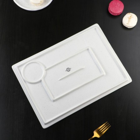 Porcelain dish for supply to Magistro Slate, 33.5 × 24 cm, white color-4