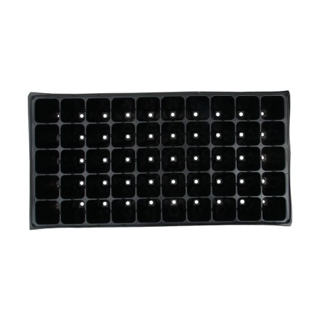 Cassette for growing seedlings, 50 cells, 90 ml, of plastic, black, 54 × 27 × 8 cm, Greengo-9