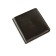 M-955 Purse on the button, a map for maps (2)/bill, dark brown color 9.5x9.5x1cm