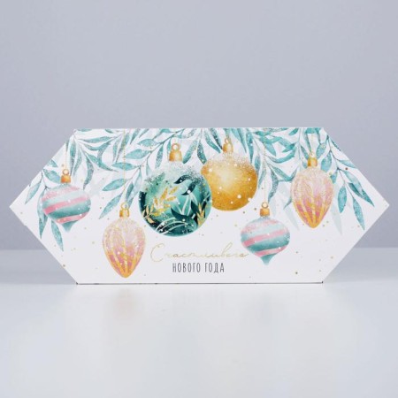 The prefabricated box - the accommodate "Watercolor New Year", 14 x 22 x 8 cm, New Year-1