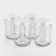 A set of glass cans with a silver polymer lid, TO-82 mm, 720 ml, 4 pcs.