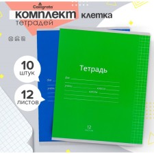 A set of notebooks of 10 pieces, 12 sheets in the Calligrata cage 