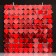 Panel with sequins for photo zones, round, 30*30cm, red color