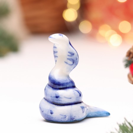 Souvenir "Snake Zhuzha", Gzhel, 5.5 cm-4