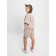 Children's jump (T-shirt, shorts), height 122-128 cm, beige color