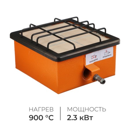 The heater-plot "Runner-Dixon", KW 2.3, infrared gas