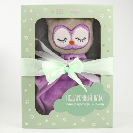 Gift set: comfort+plaid "Owl"-2