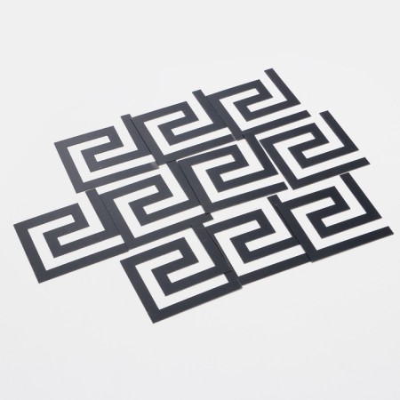 Interior stickers "Labyrinth", mirror, wall decor, set 10 pcs, 10 x 10 cm-6