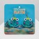 Acryl Earrings "Frogs" of the Queen, Colored in Silver