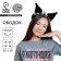 Carnival rim "cat" anime with ruffles, black color