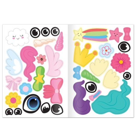 A book with stickers "Penfaes and cuties. Create your cutie ", 12 pp., 68 stickers-4