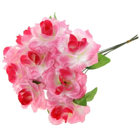 Artificial flowers "rose pink" 40 cm-2