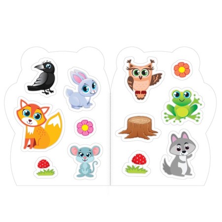 Coloring with stickers "Mishutka", 12 p.-2
